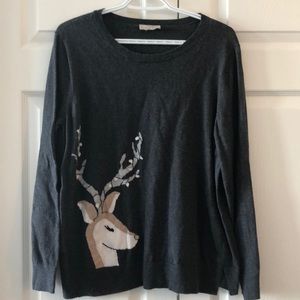 Holiday reindeer sweater